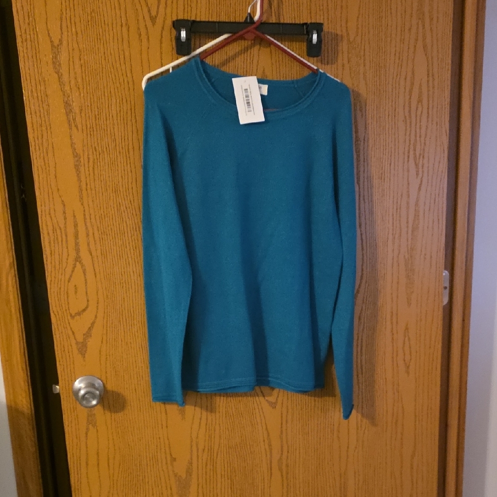 Zenana Outfitters Teal Knit Top